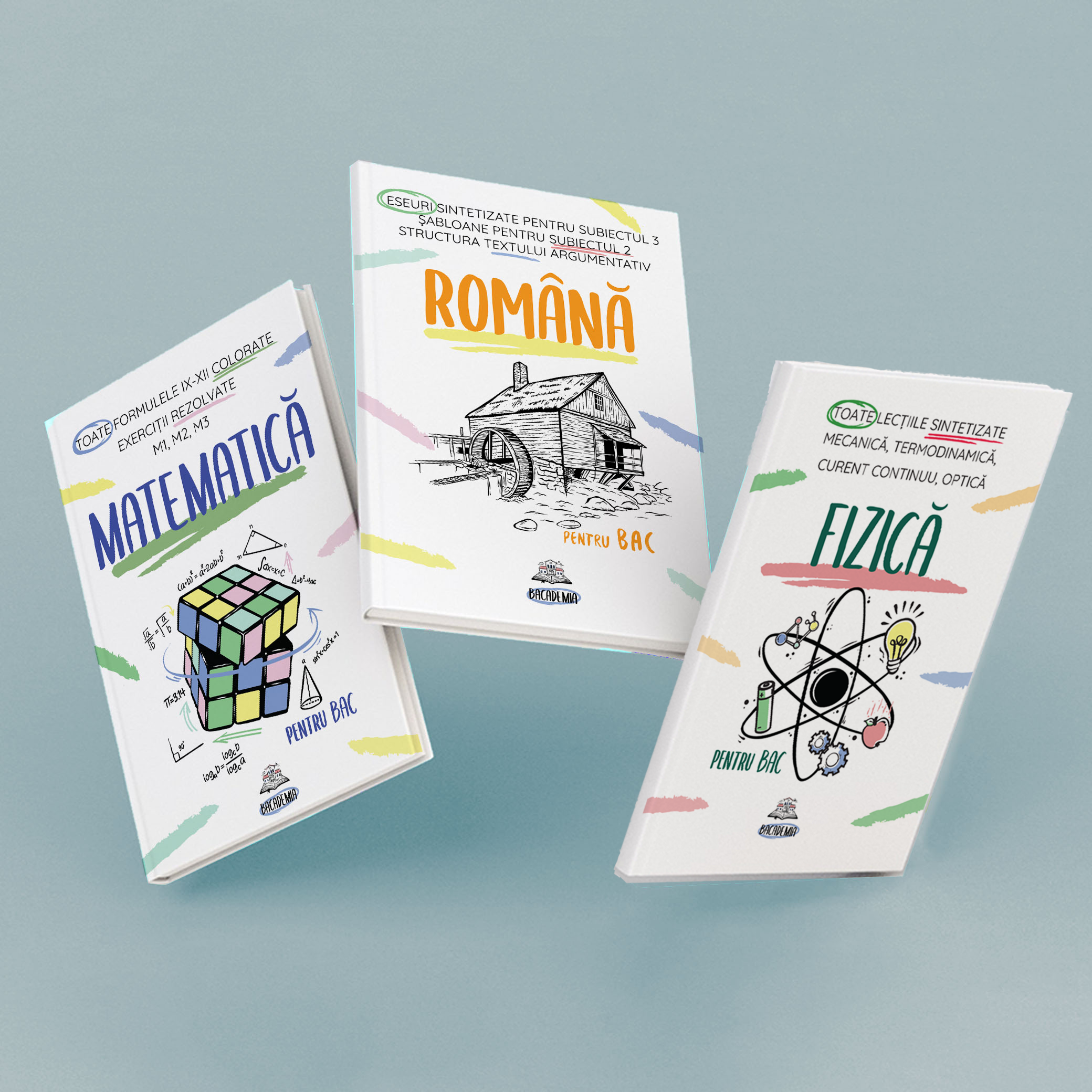 Pachet Bacalaureat (Română + Matematică + Fizică) Bacademia