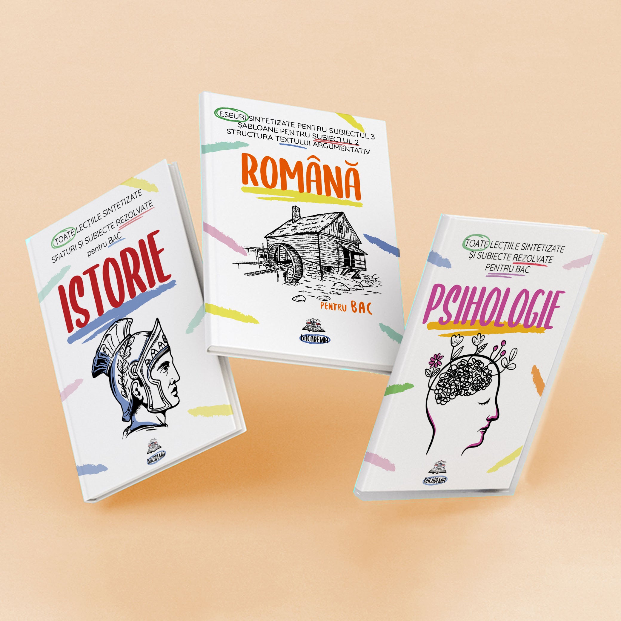Pachet Bacalaureat (Română + Istorie + Psihologie) Bacademia